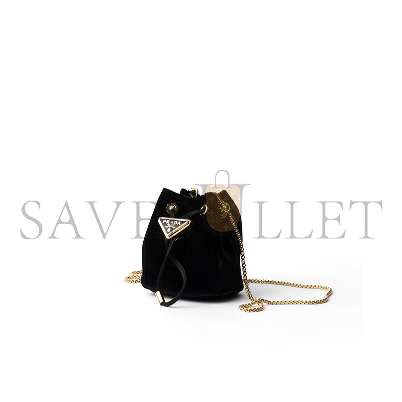 PRADA VELVET MINI POUCH 1NR016 (12*9*6cm) PRADA VELVET MINI POUCH 1NR016 (12*9*6cm)